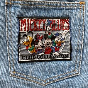 Vintage Mickey Mouse mom jeans
